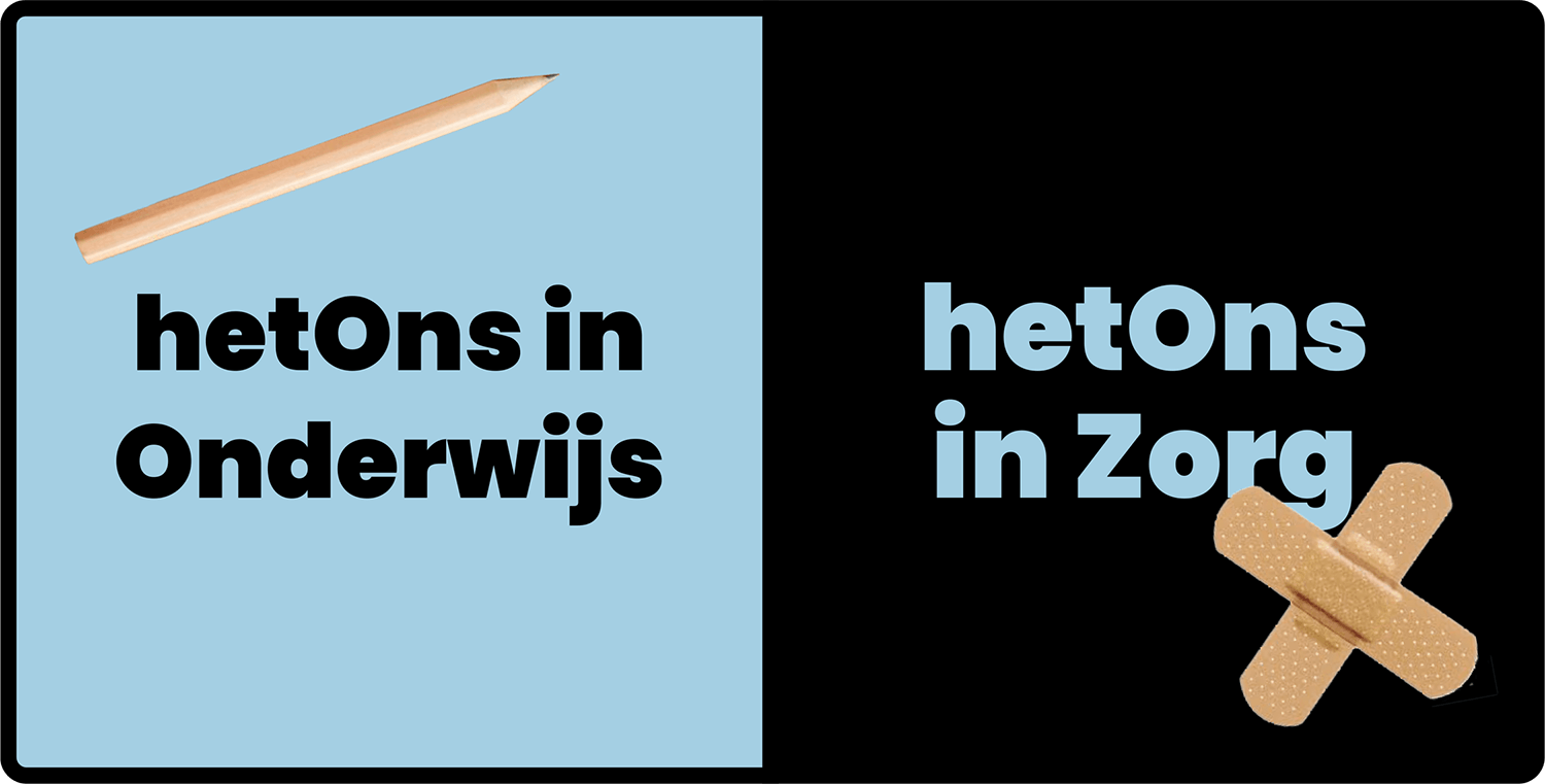Afbeelding van potlood en pleister voor het menu-item 'sectoren' van hetOns.